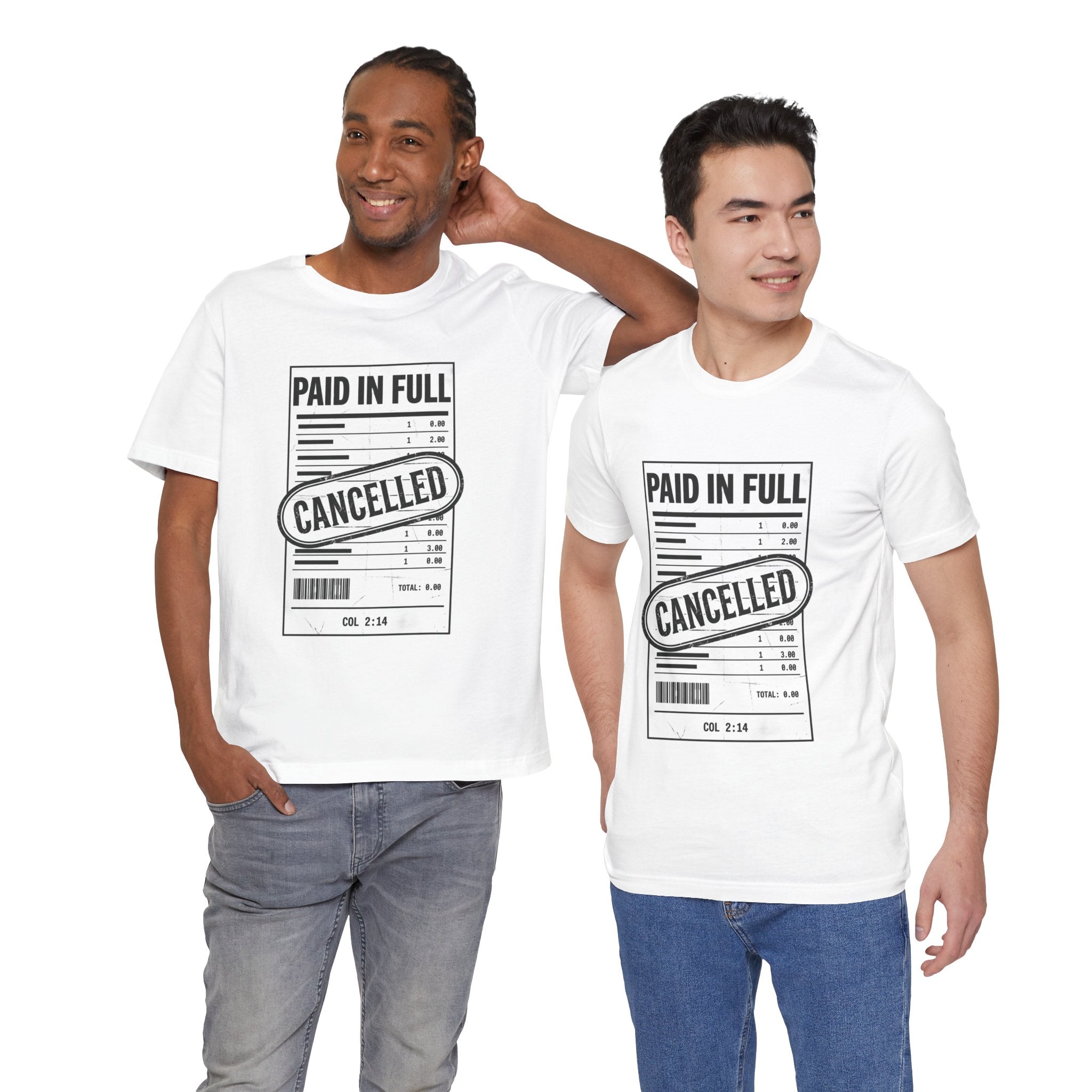 Paid in Full Cancelled Receipt Tee | Christian Streetwear, Vintage-Wash Graphic