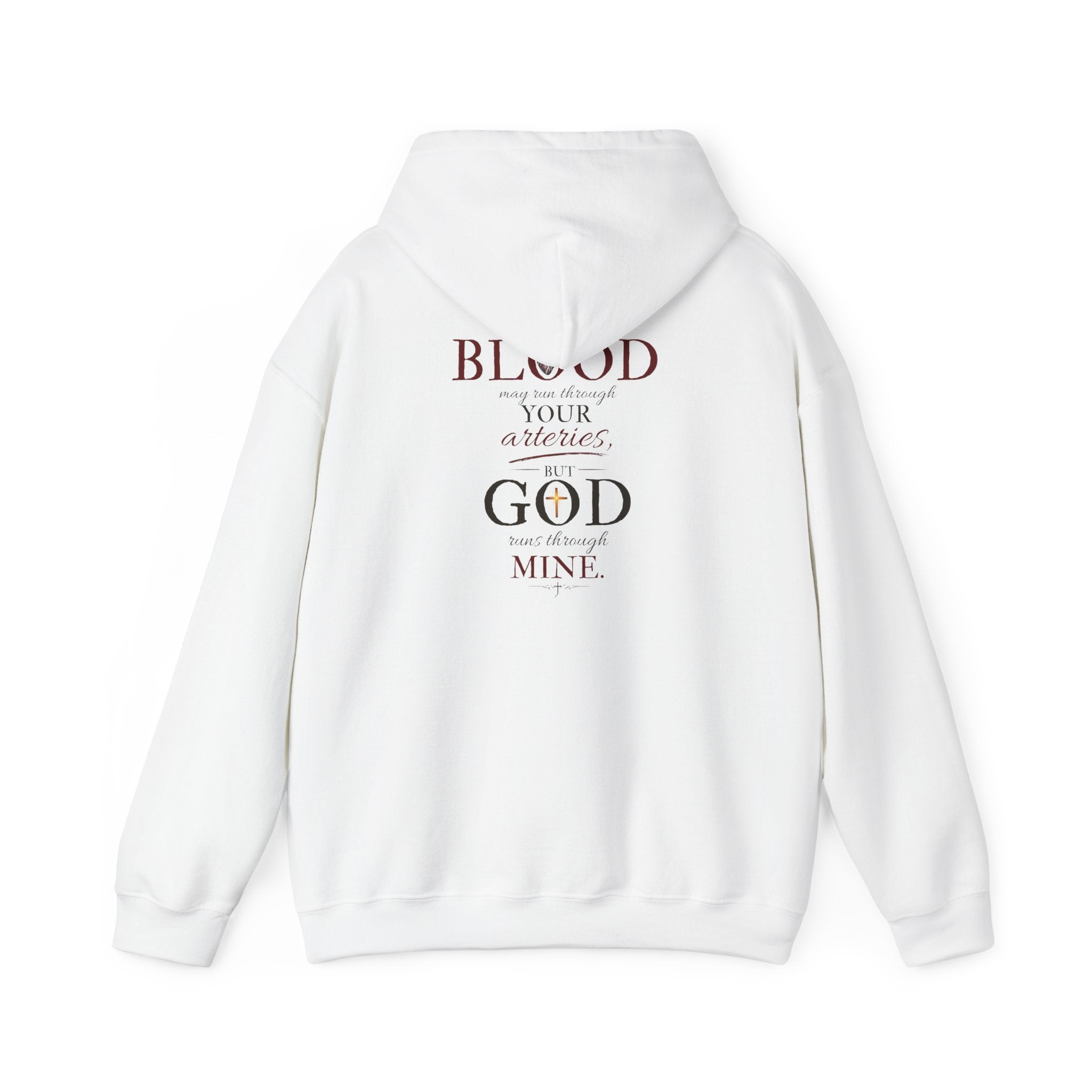 Blood of God faith typography Hoodie | Christian scripture sweatshirt