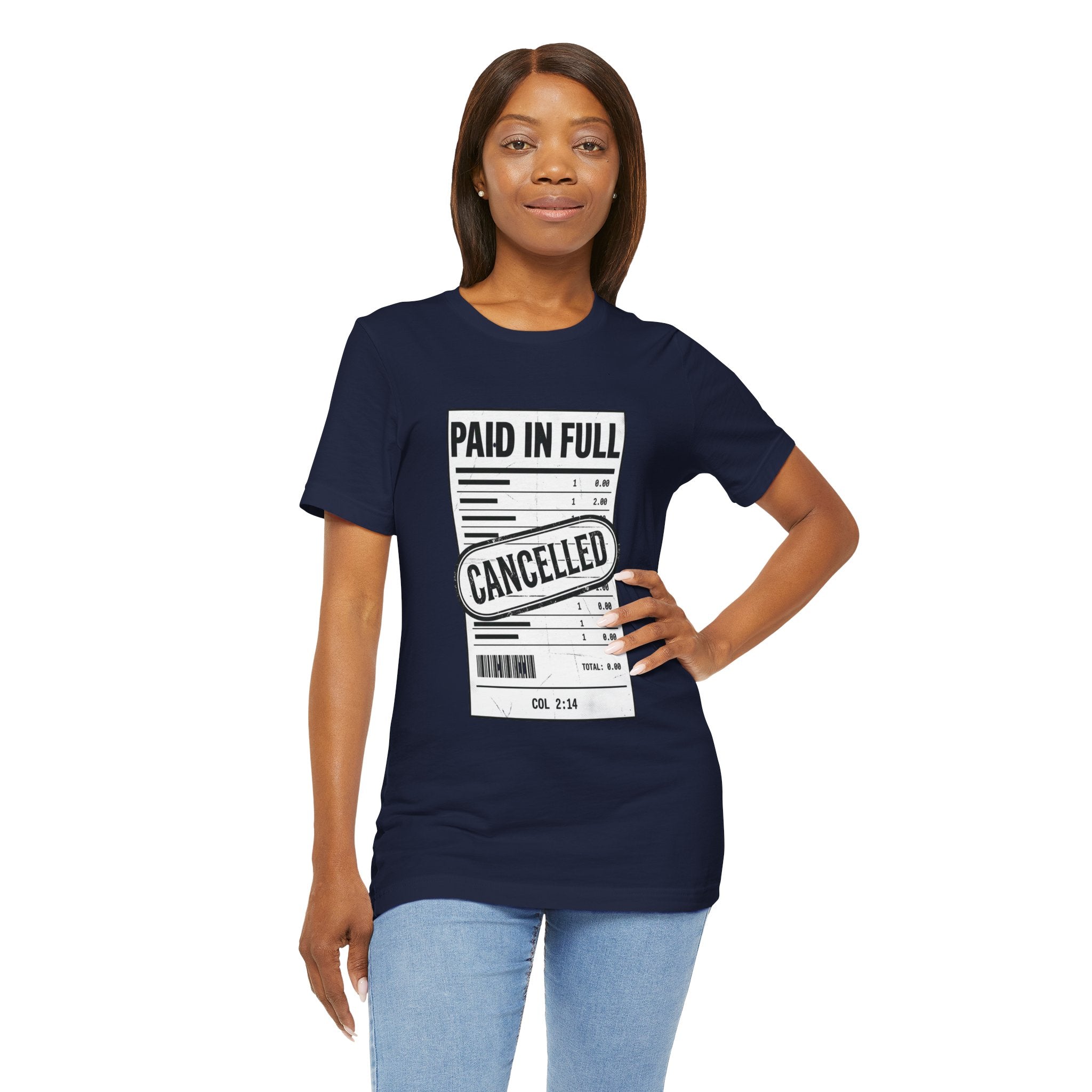 Paid in Full Cancelled Receipt Tee | Christian Streetwear, Vintage-Wash Graphic