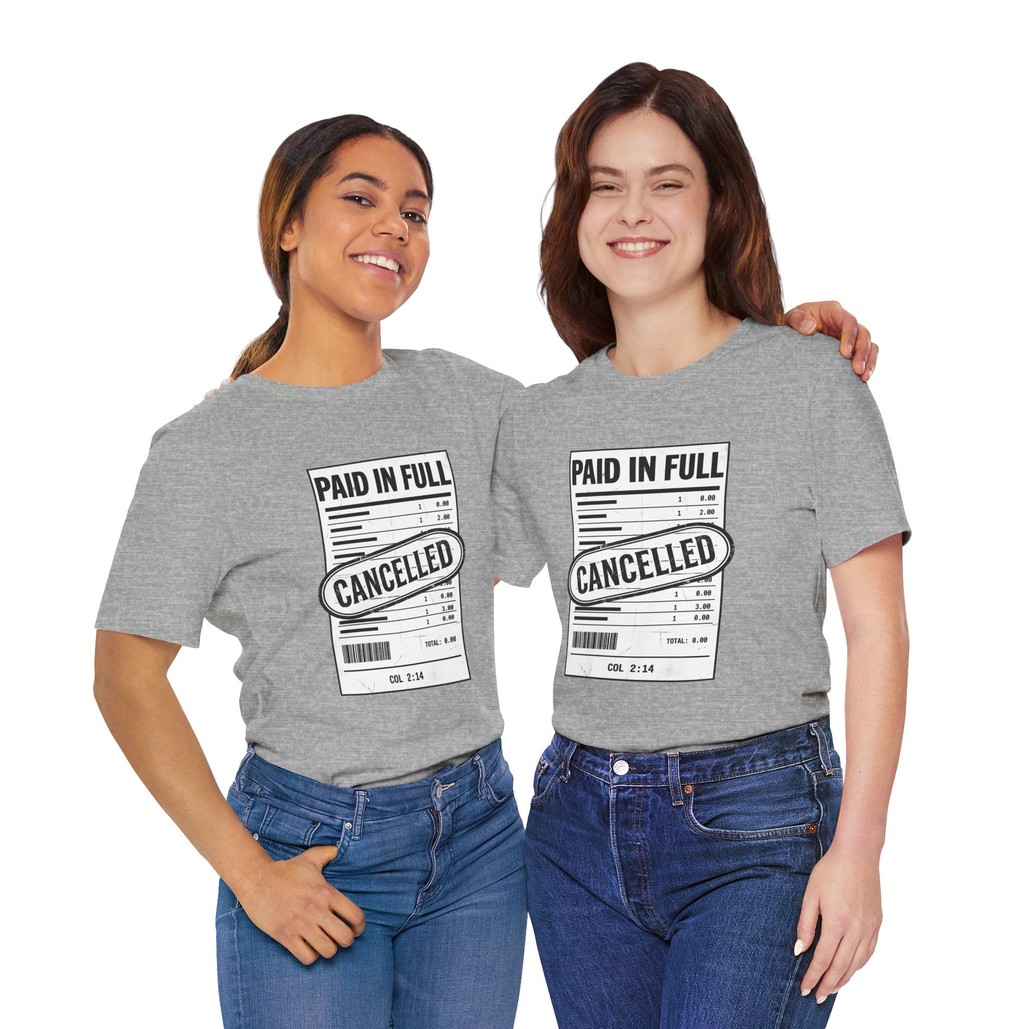 Paid in Full Cancelled Receipt Tee | Christian Streetwear, Vintage-Wash Graphic