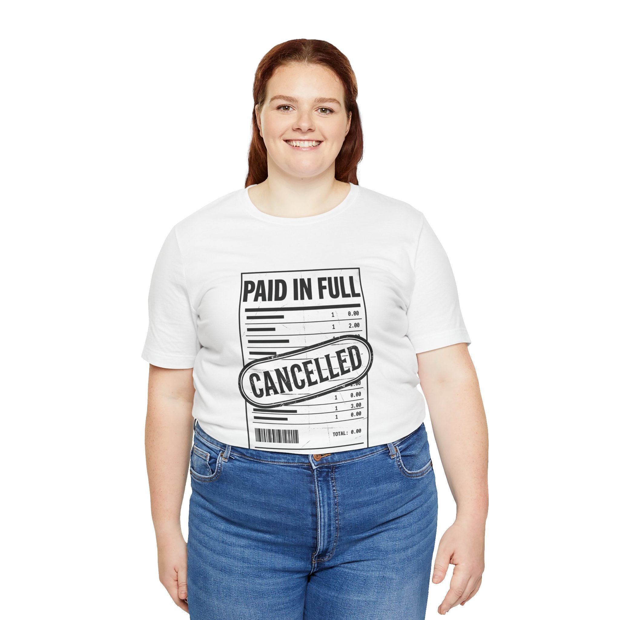 Paid in Full Cancelled Receipt Tee | Christian Streetwear, Vintage-Wash Graphic