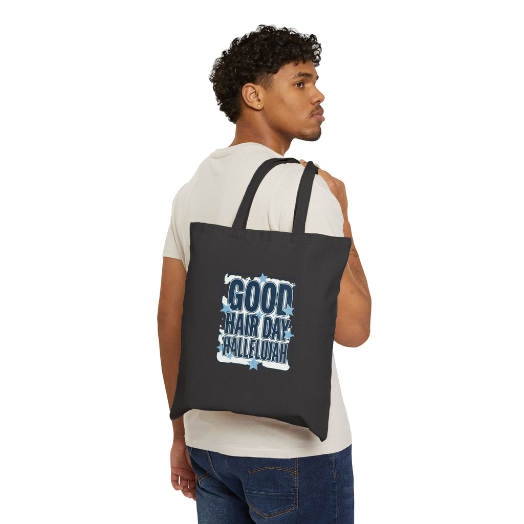 Good Hair Day Hallelujah Tote | Everything Hallelujah, playful gratitude typography