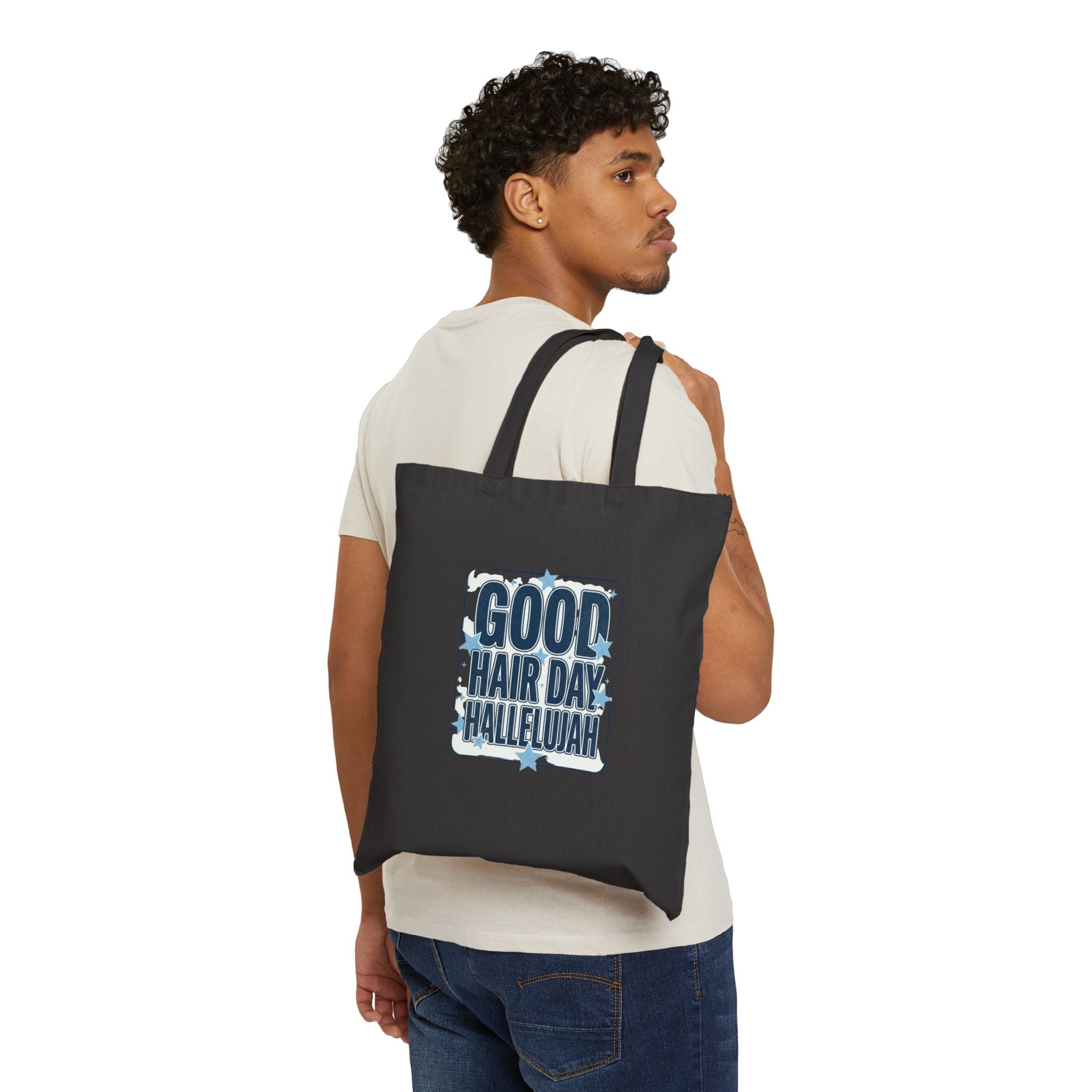 Good Hair Day Hallelujah Tote | Everything Hallelujah, playful gratitude typography