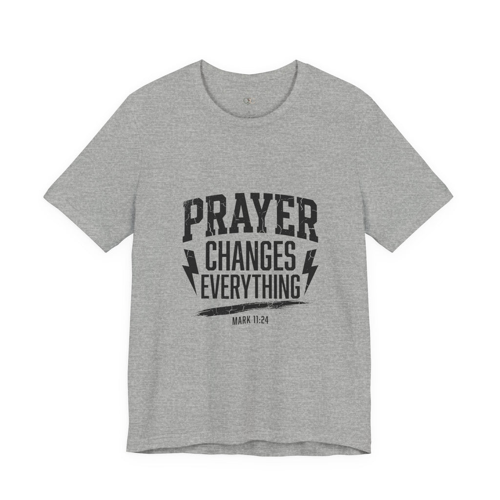 Prayer Changes Everything Tee | Christian Streetwear, Vintage Wash Script