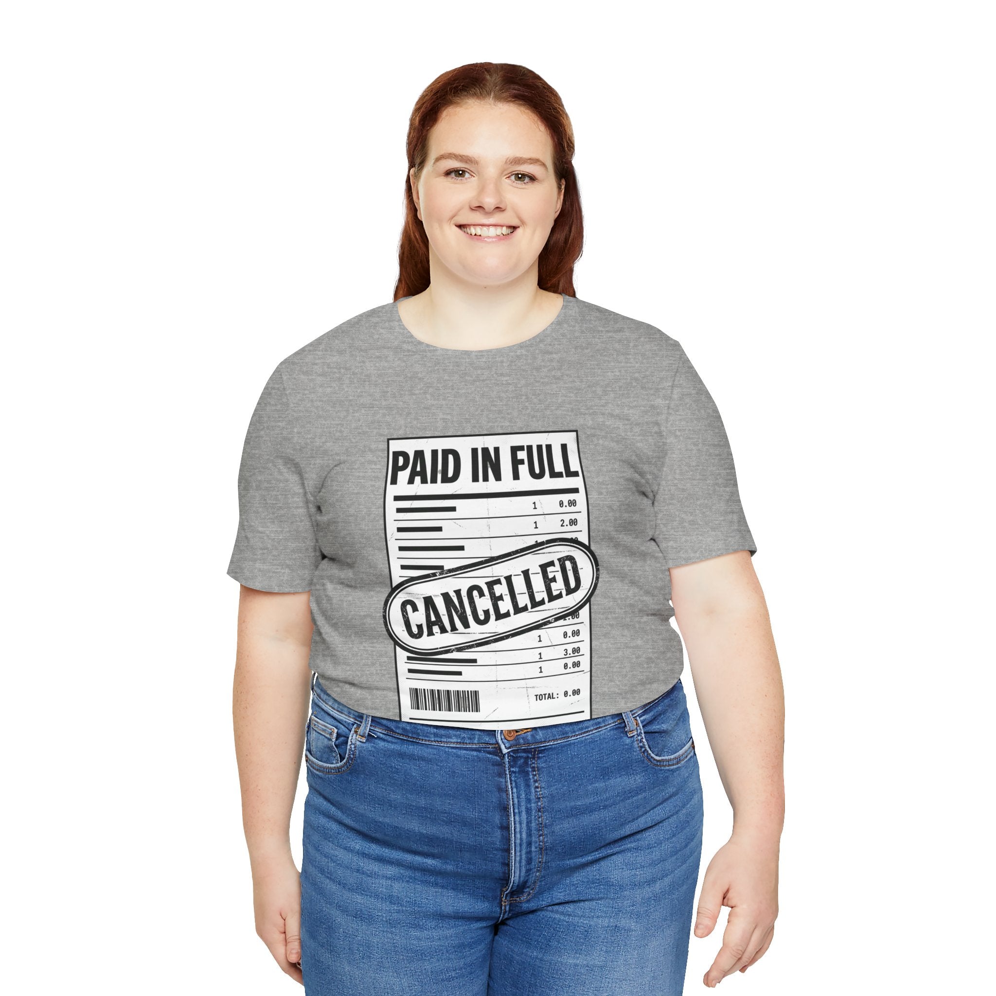 Paid in Full Cancelled Receipt Tee | Christian Streetwear, Vintage-Wash Graphic