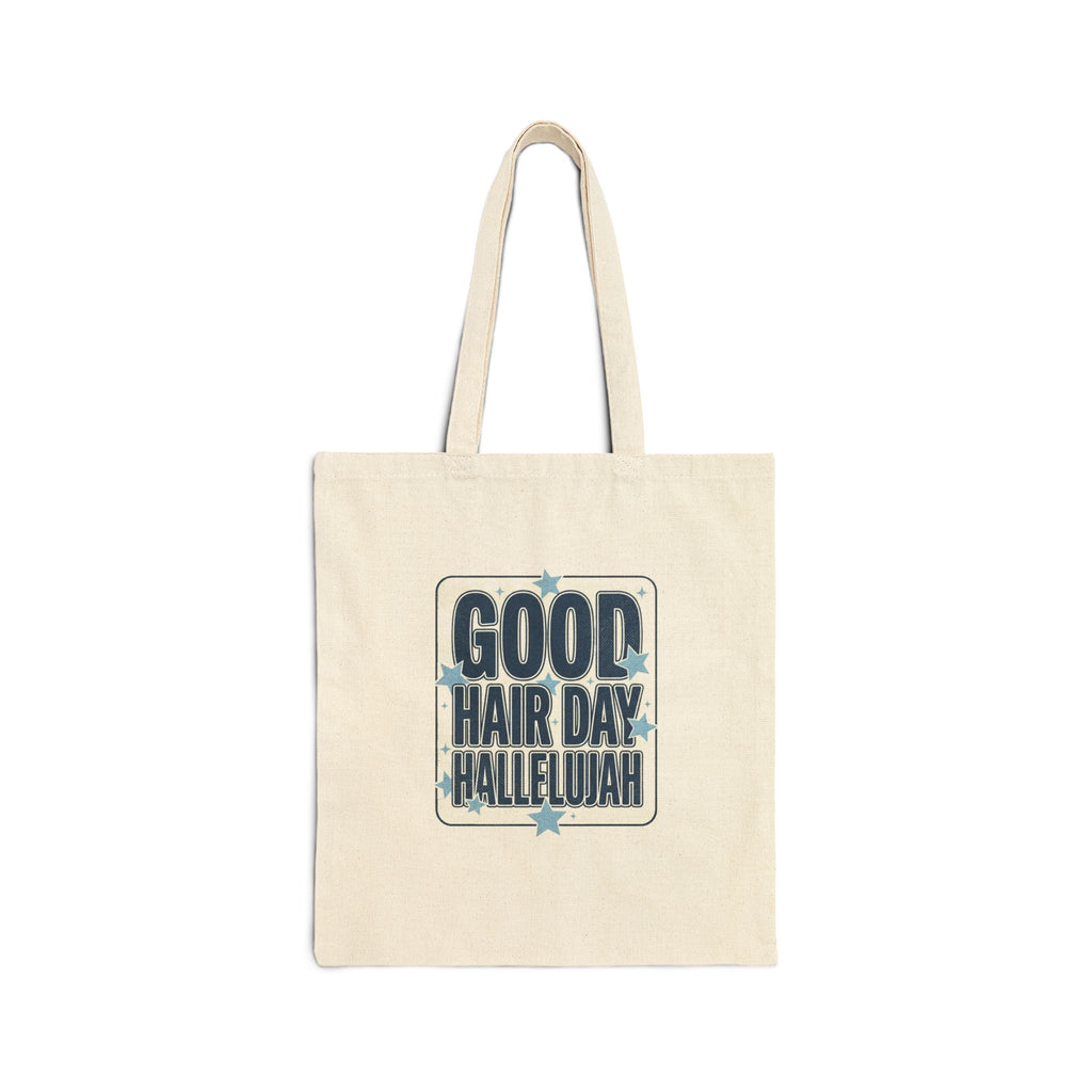 Good Hair Day Hallelujah Tote | Everything Hallelujah, playful gratitude typography