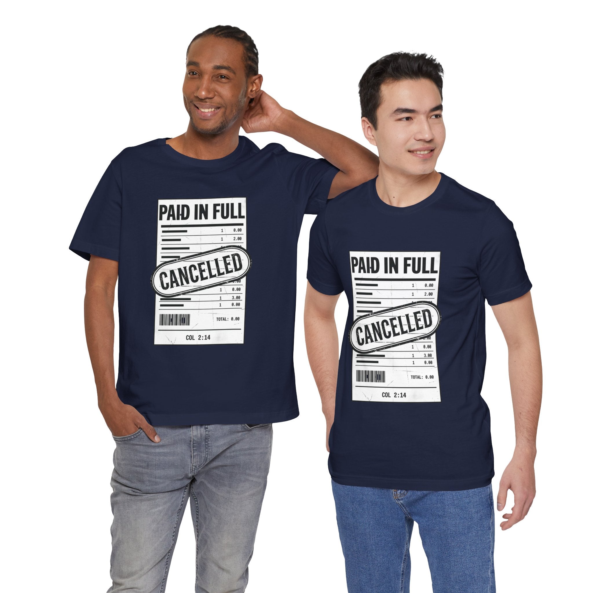 Paid in Full Cancelled Receipt Tee | Christian Streetwear, Vintage-Wash Graphic