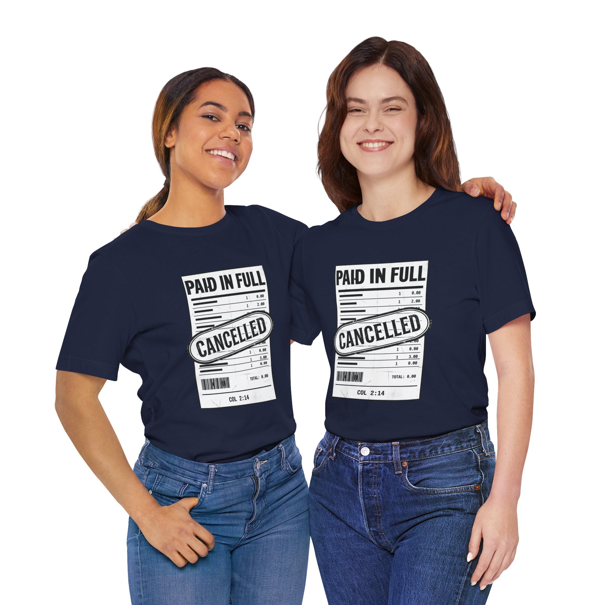 Paid in Full Cancelled Receipt Tee | Christian Streetwear, Vintage-Wash Graphic