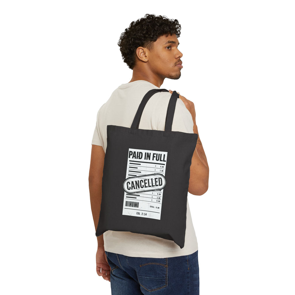 Paid in Full Cancelled Receipt Tote | Christian Streetwear, Vintage-Groove