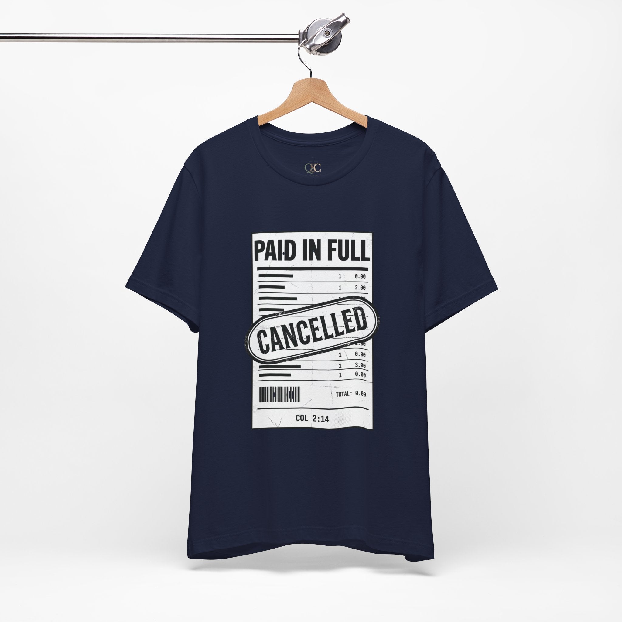 Paid in Full Cancelled Receipt Tee | Christian Streetwear, Vintage-Wash Graphic
