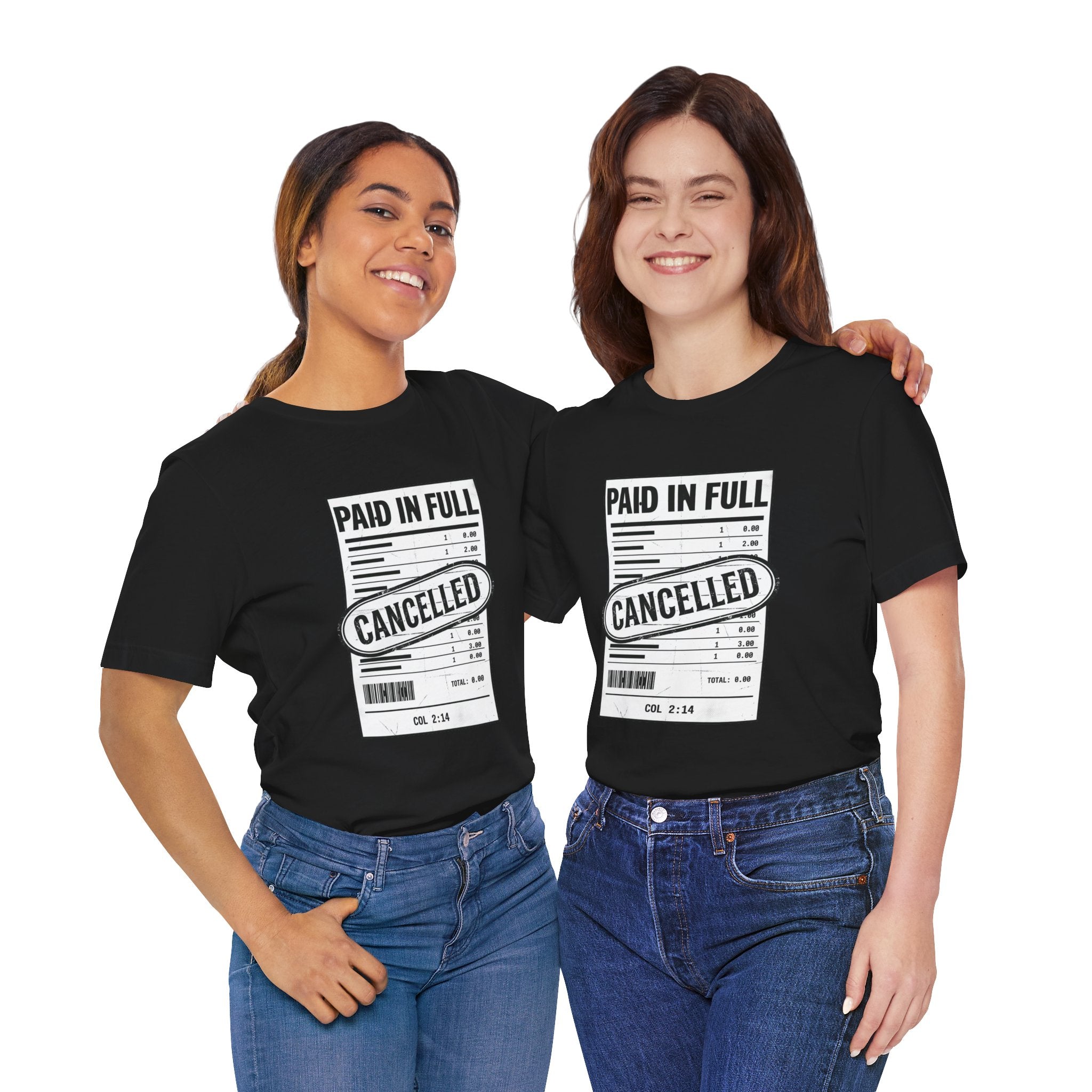Paid in Full Cancelled Receipt Tee | Christian Streetwear, Vintage-Wash Graphic