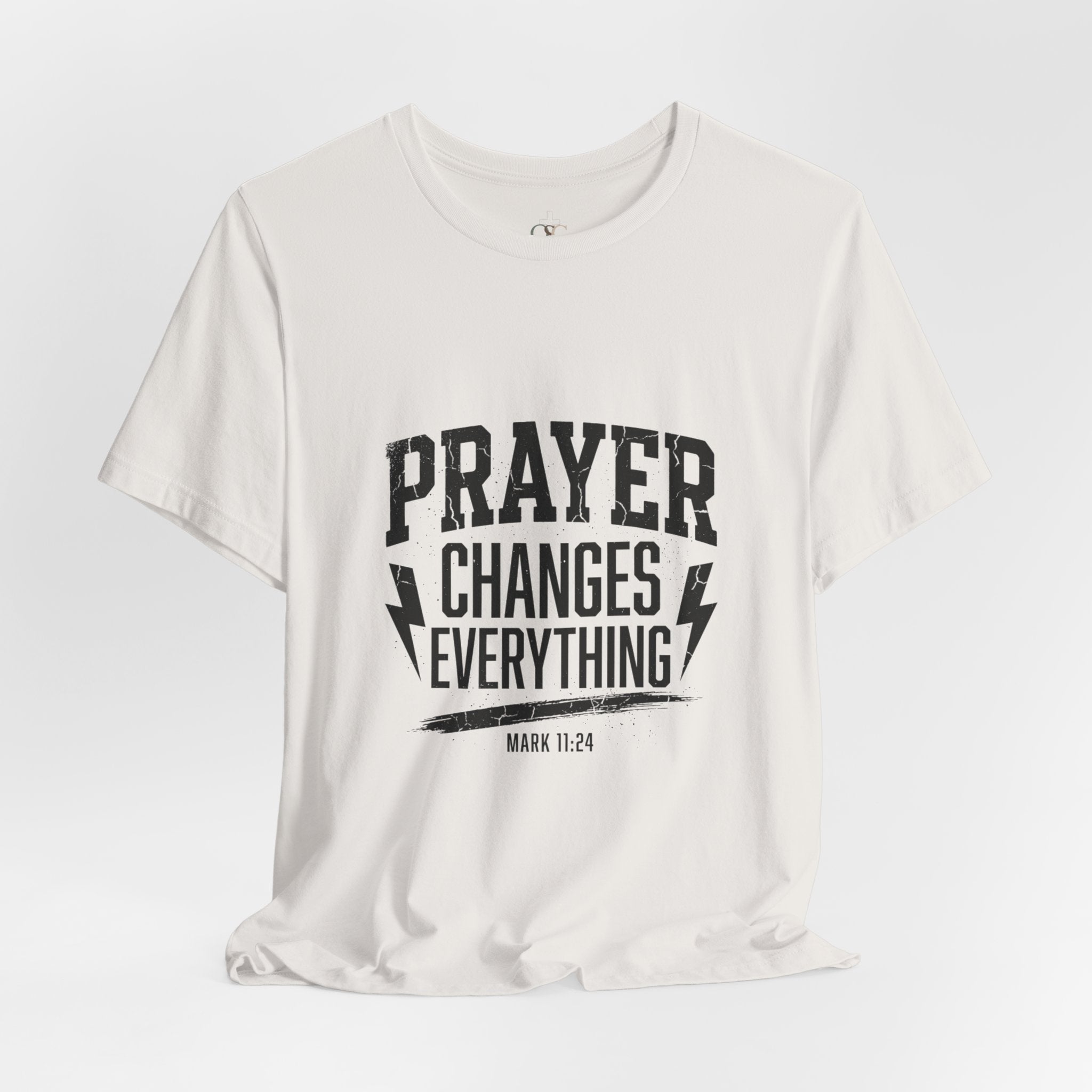 Prayer Changes Everything Tee | Christian Streetwear, Vintage Wash Script