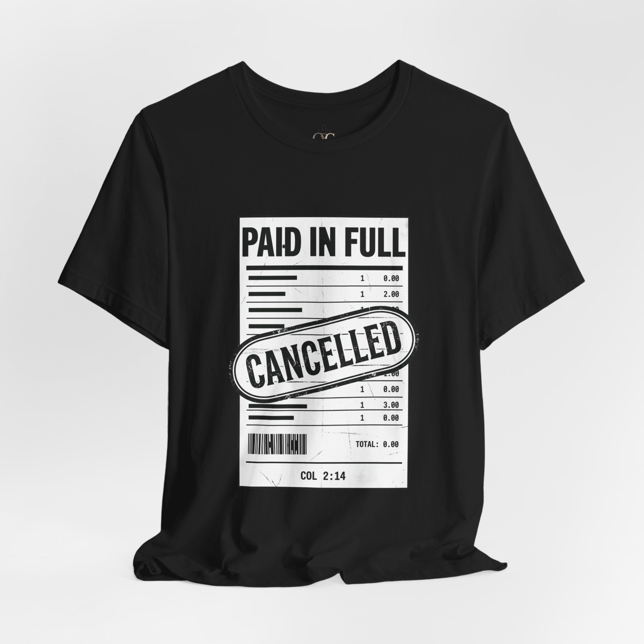 Paid in Full Cancelled Receipt Tee | Christian Streetwear, Vintage-Wash Graphic