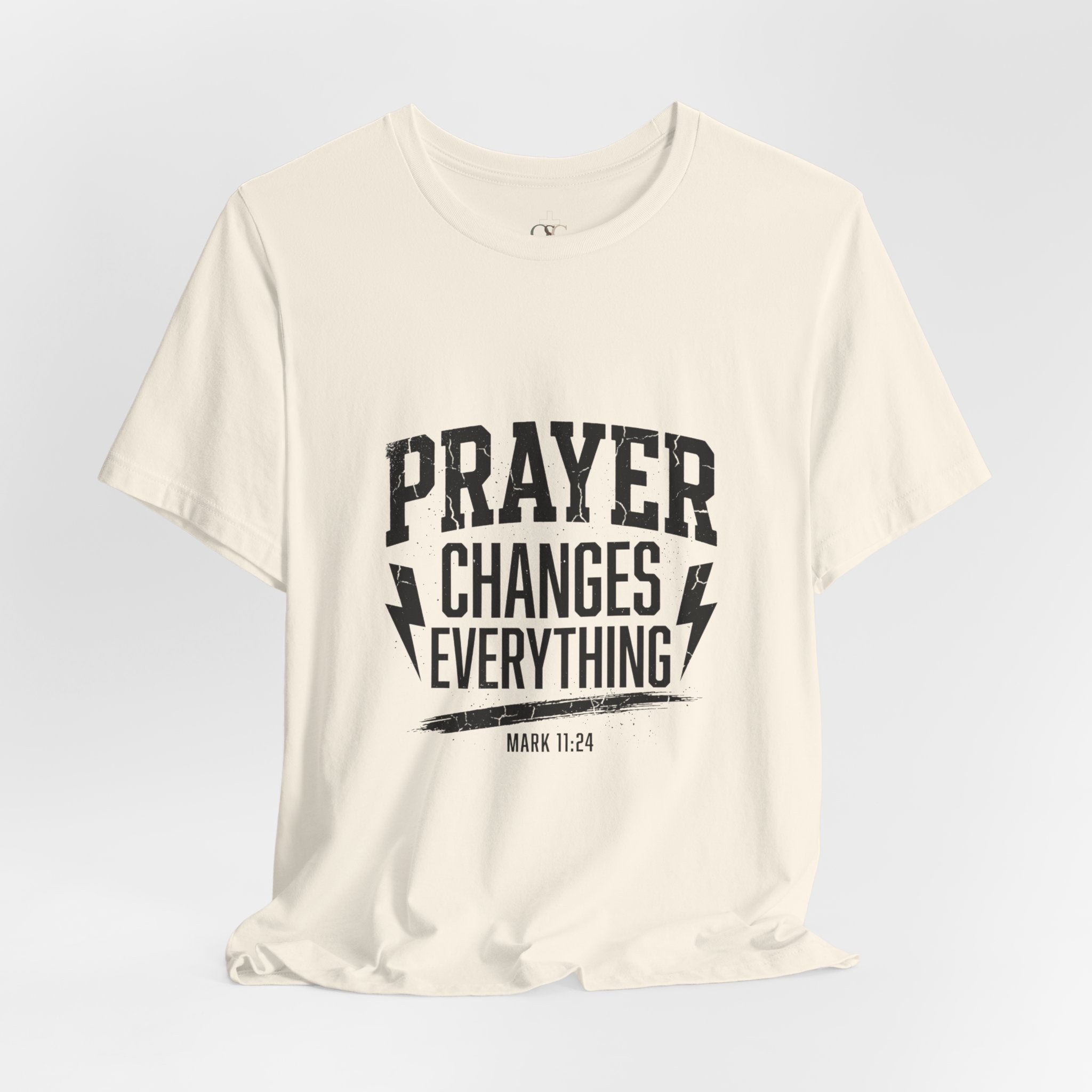 Prayer Changes Everything Tee | Christian Streetwear, Vintage Wash Script