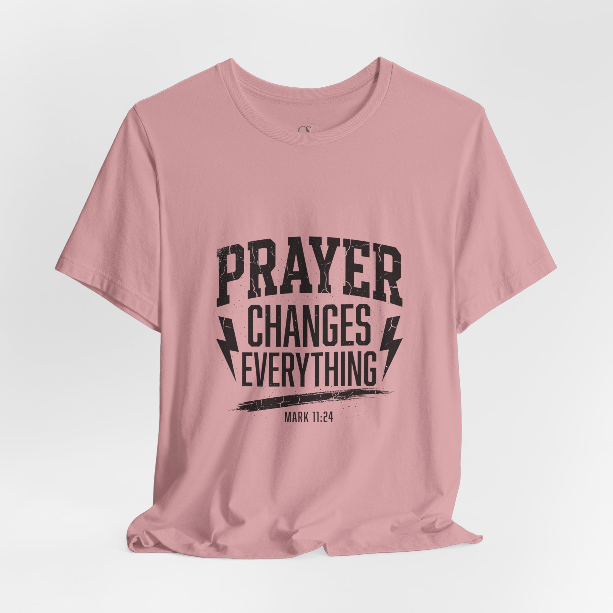 Prayer Changes Everything Tee | Christian Streetwear, Vintage Wash Script